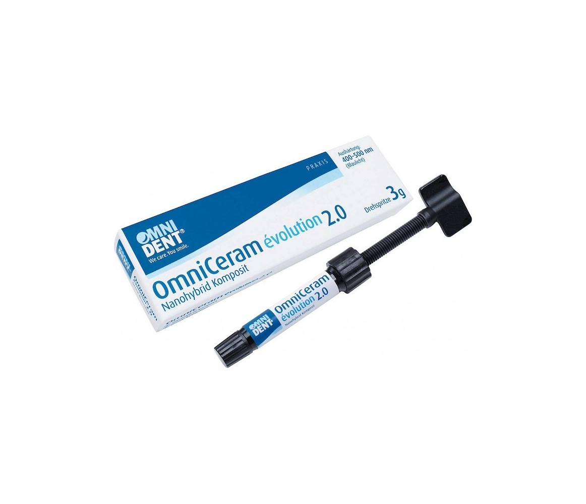 Rasina compozita pentru obturatii dentare, OmniCeram evolution 2.0, Omnident, nuanta A2, 3g