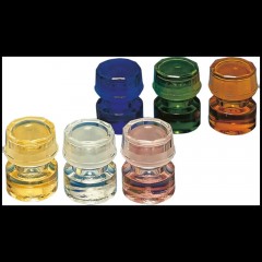 Kappengläser aus Buntglas