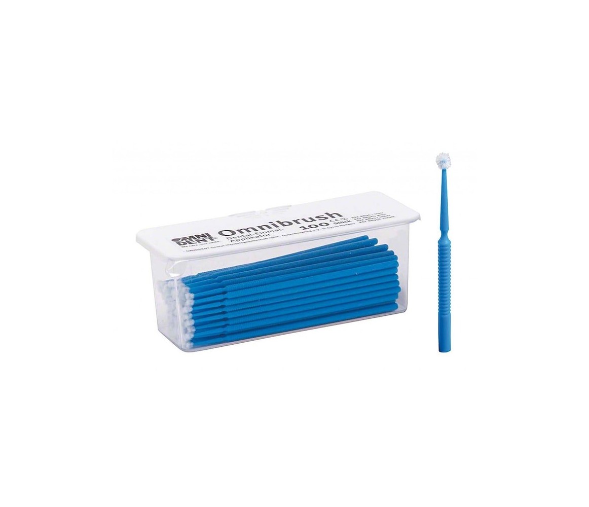 Aplicatoare dentare Omnibrush, Omnident, albastre, 100 buc