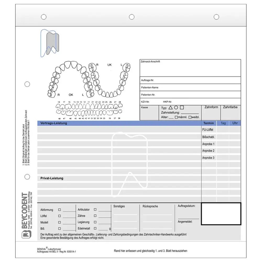 Labor-Auftrag professionell