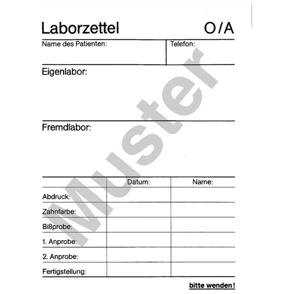 Labor-Zettel
