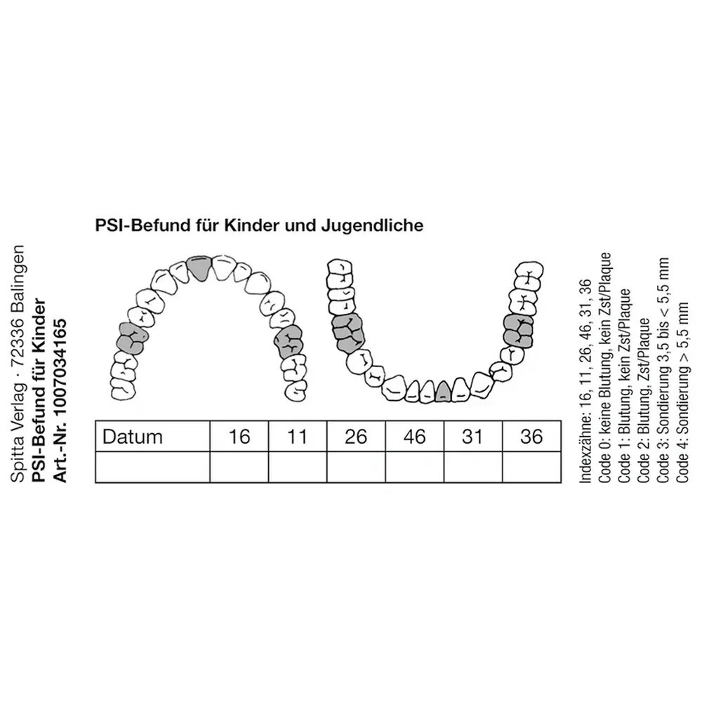 PSI-Befund für Kinder