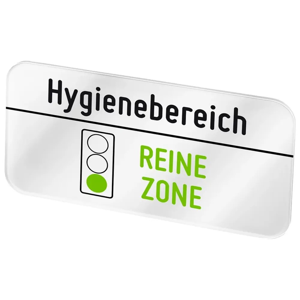Plexiglasschild Hygienebereich "Reine Zone"