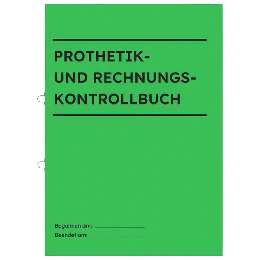 Prothetik- und Rechnungskontrollbuch