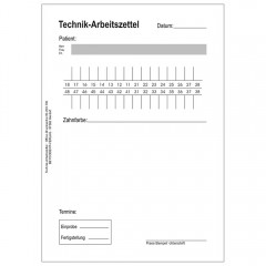 Technik-Arbeitszettel