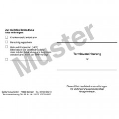 Terminvereinbarungskarte